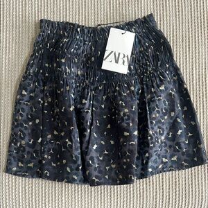Zara Kids Animal Print Smocked Skirt size 11-12
